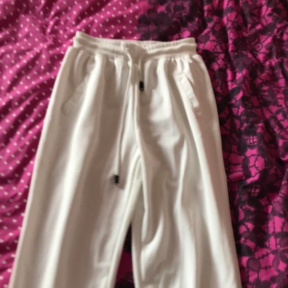 Brand New White Sweatpants - Picture 1 of 2
